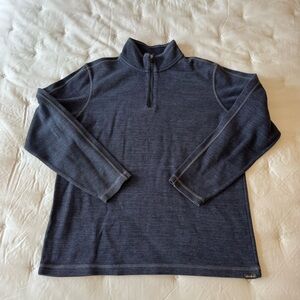 Eddie Bauer Men's Dark Blue Half-Zip Pullover Sweater